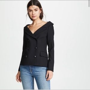 Veronica Beard Black Frayne Blazer Size 2